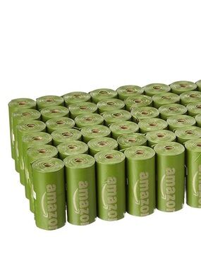 25+ Amazon Green Biodegradable Trash Bag Rolls, unscented